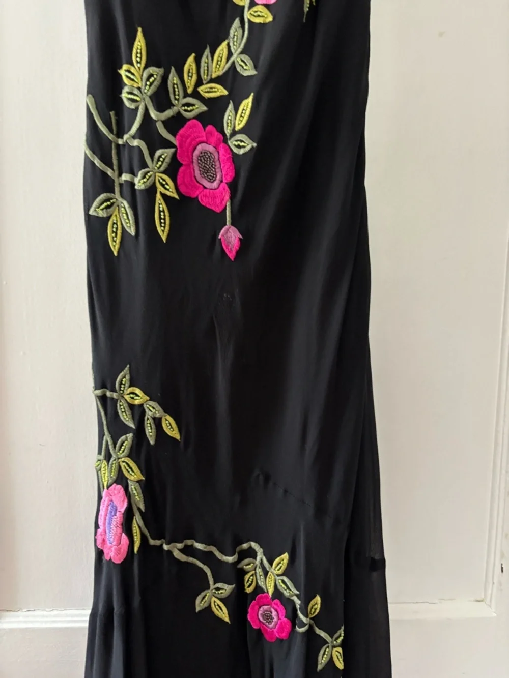 Cache x Sue Wong Vintage Silk Floral Maxi Dress - Picture 5 of 8